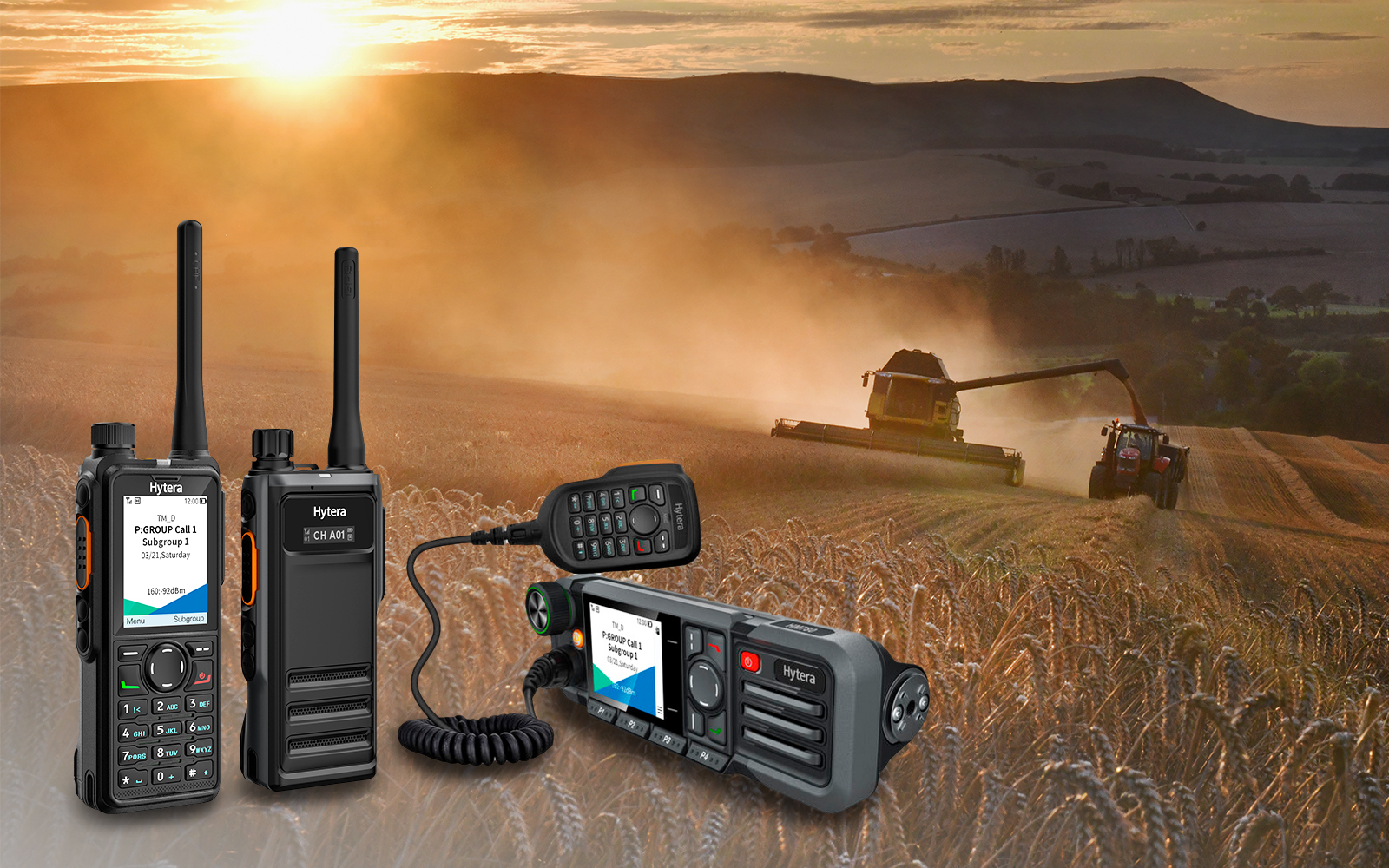 Hytera radio in agriculture setting
